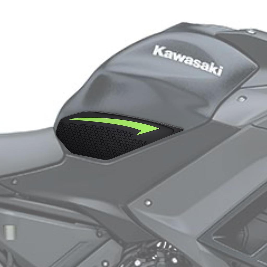 BYEMTTY Traction Pad Street Bike Kit for Kawasaki Ninja 650 (2017-2024) and Z650 (2019-2024) Tank Pad (Green)