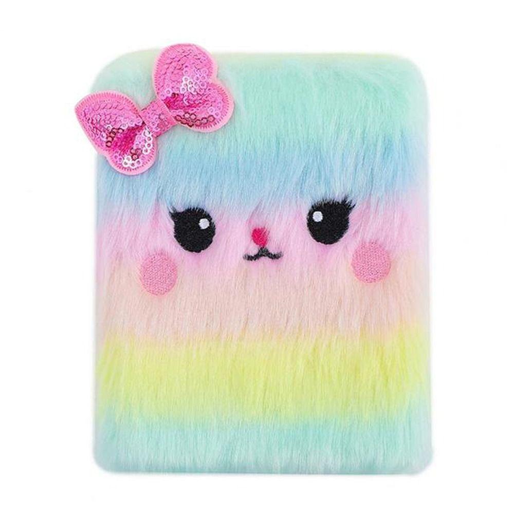 Daily Planner Note Book Office Supplies Journal Book Note Pad Cat Plush Notebook Diary Book