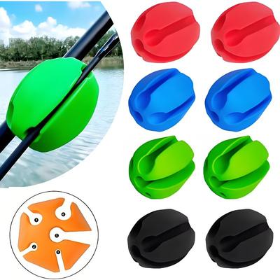 2pcs Silicone Fishing Rod Holder Straps Portable Fishing Rod Gripper Set Accessories Tools for Fishing Enthusiasts