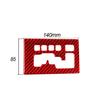 Carbon Fiber Gear Shifter Panel Cover Trim For Dodge Journey 2009-10 Type A Red