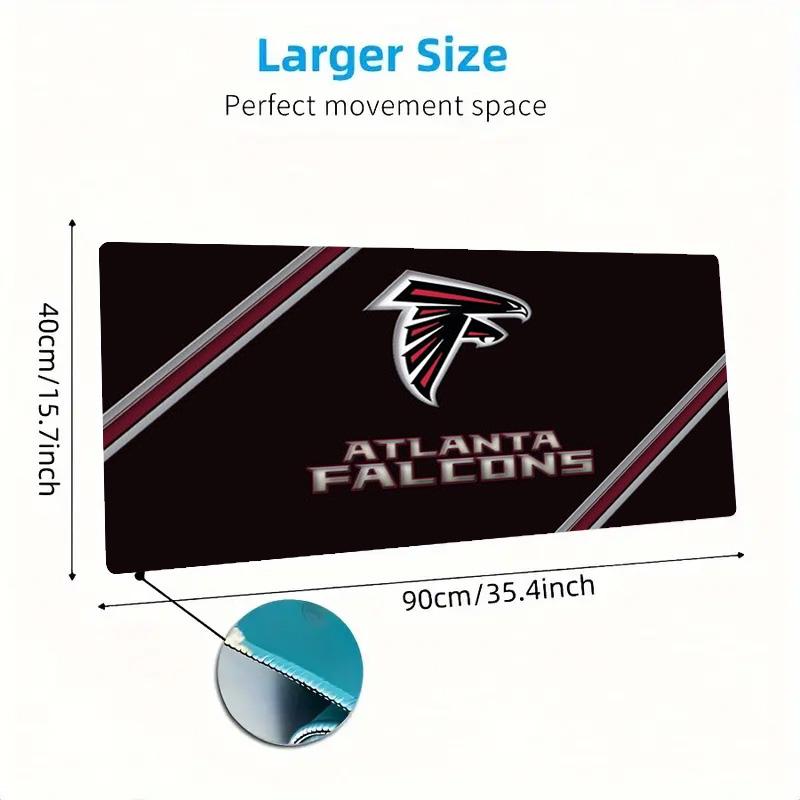 Atlanta Falcons Color Mouse Pad Large Gaming Table Cushion Non-slip Laptop Tablet Big Mousepad XXL Mat Mini PC Playmat With Lock Edge