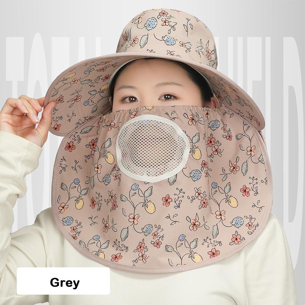 

Anti-UV Sunscreen Hat Adjustable Bucket Hat Fashion Beach Cap for Outdoor Sports сірий