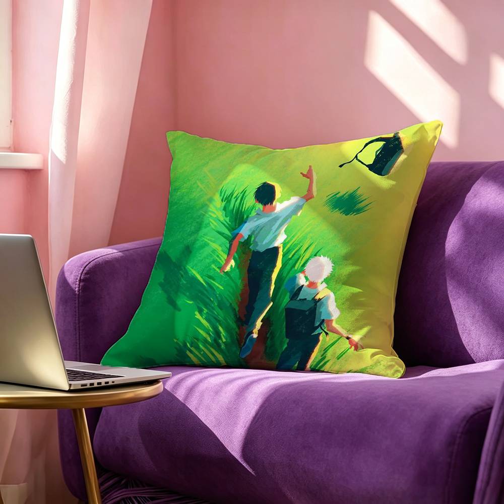 The SSummer HHikaru Died Square DoubleSided printed Pillow Case Bedroom Bedside Pillow Sofa Cushion Cover