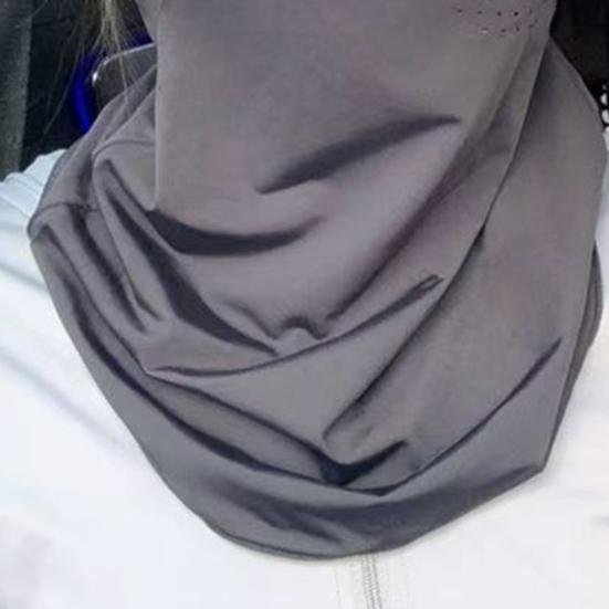 Sun Protection Guard Quick-Dry Fabric Ice Silk Face Guard with Breathable Mesh Cooling Fabric Extended Neck Gaiter Face Guard