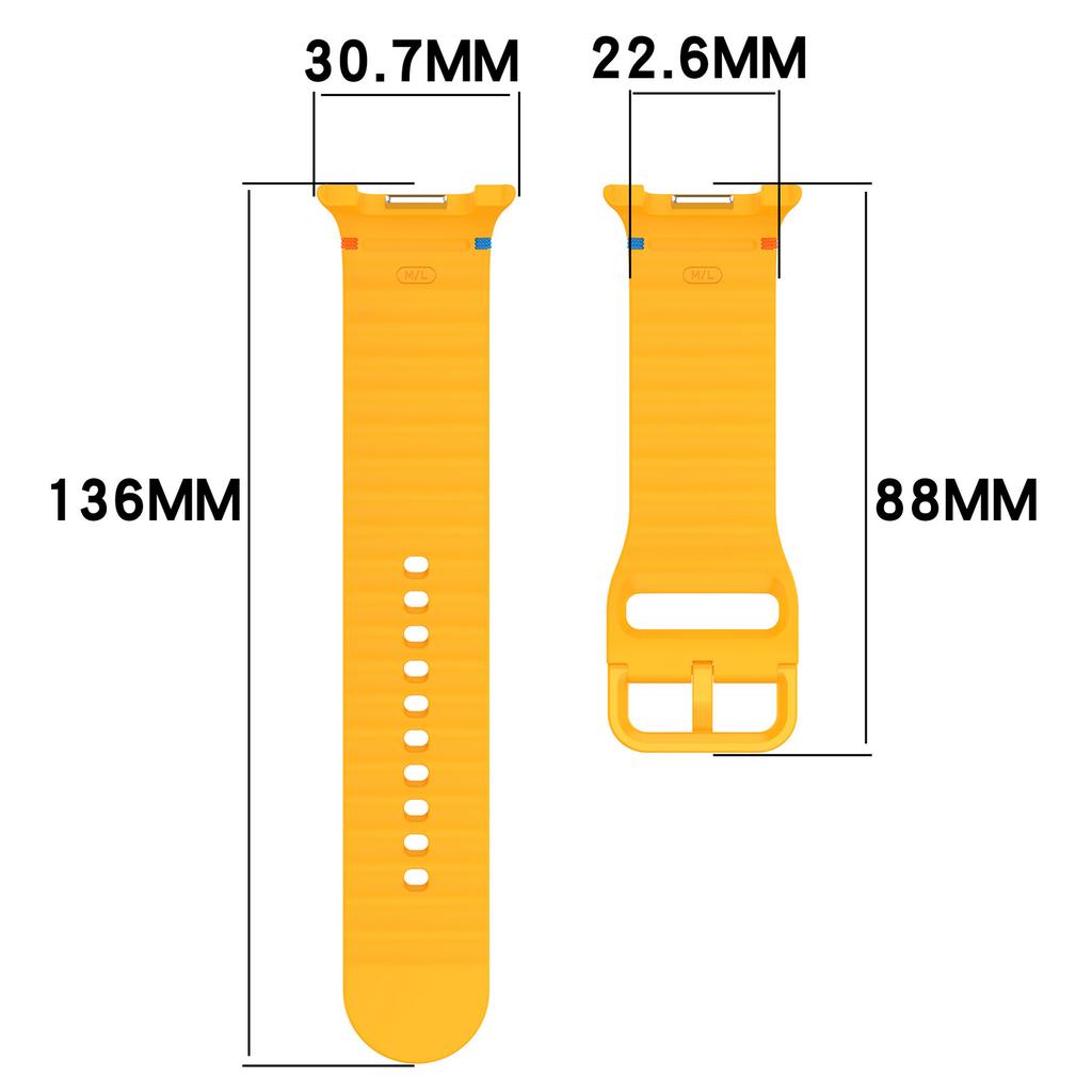 Silicone Band for Samsung Galaxy Watch 8 Classic 46mm Strap Accessories Smartwatch Rubber Bracelet for Samsung Galaxy Watch 8 44mm 40mm Strap