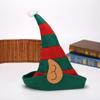 1PC Hot Sale Adults& Xmas Party Props Christmas Elf Hat Santa Hats Ornaments Red and Green Striped Design