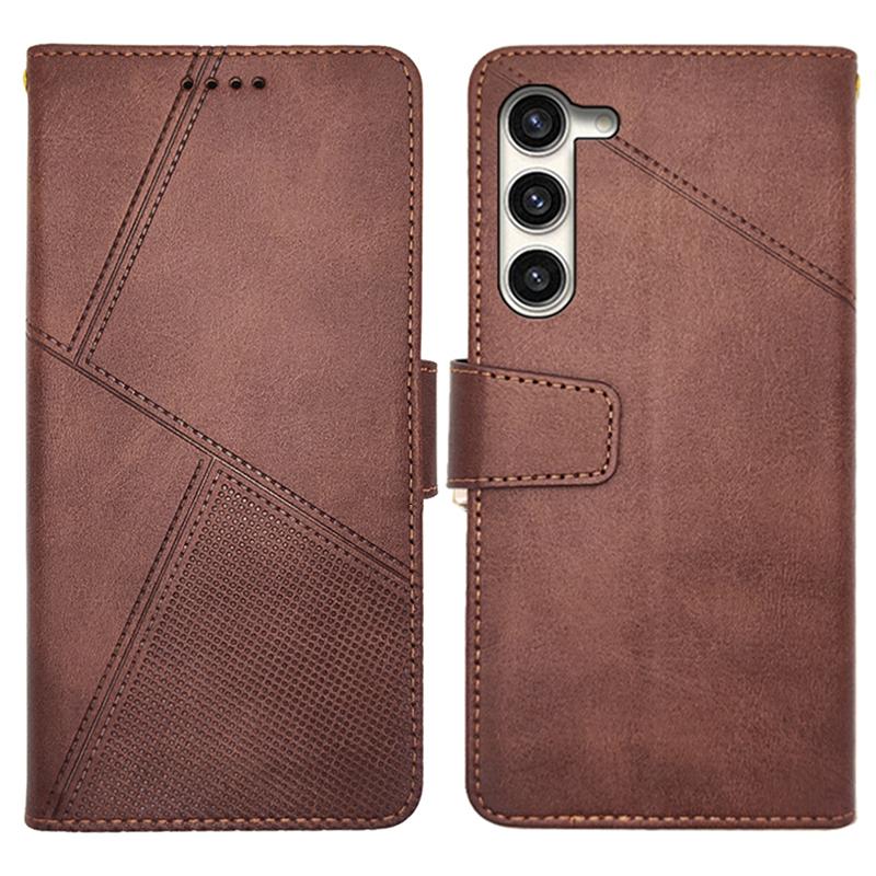 For Samsung Galaxy S24+ Calf Texture Leather Case Wallet Phone Cover