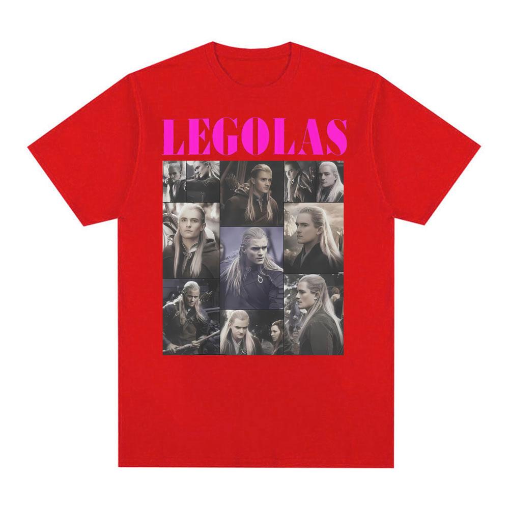 Legolas Vintage Collage Graphic T-shirt Women Clothing High Quality Streetwear T Shirt Tops Loose Cotton T-shirts