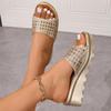 Women's Sandals Thick Soled Anti Slip Sandals Round Toe Casual Comfortable Sandals