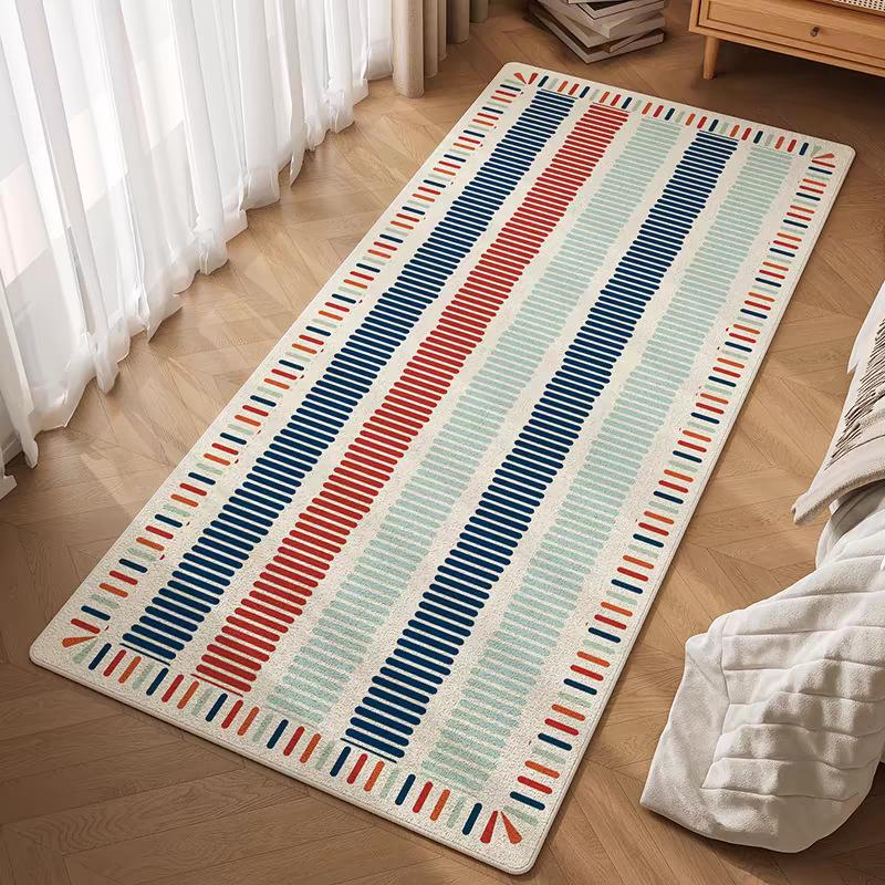 Simple Circle Velvet Carpet Children'S Room Bedroom Living Room Bedside Carpet Dirt-Resistant And Easy To Take Care Of Bay Window Floor Mat Carpet