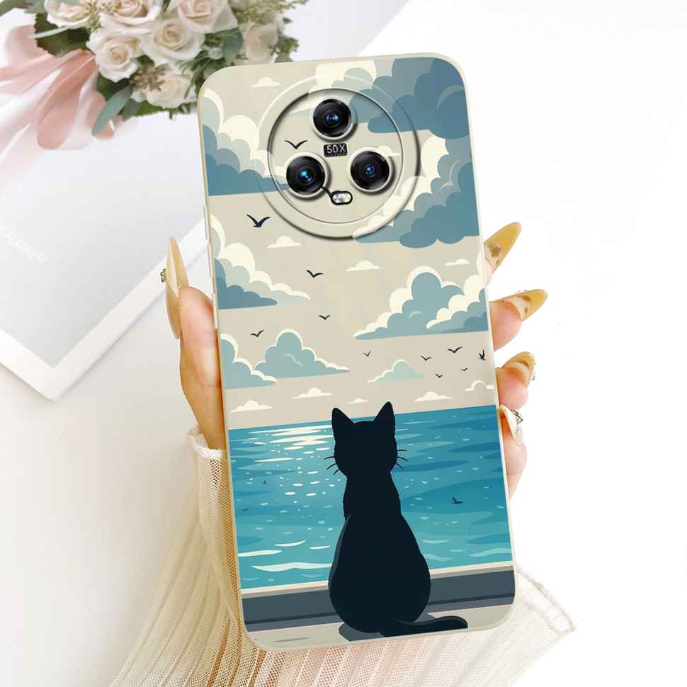 Cartoon For Honor Magic5 5G PGT-AN00 Case Cute Design Print Silicone Back Cover For Honor magic 5 PGT-N09 Phone Cases Fundas