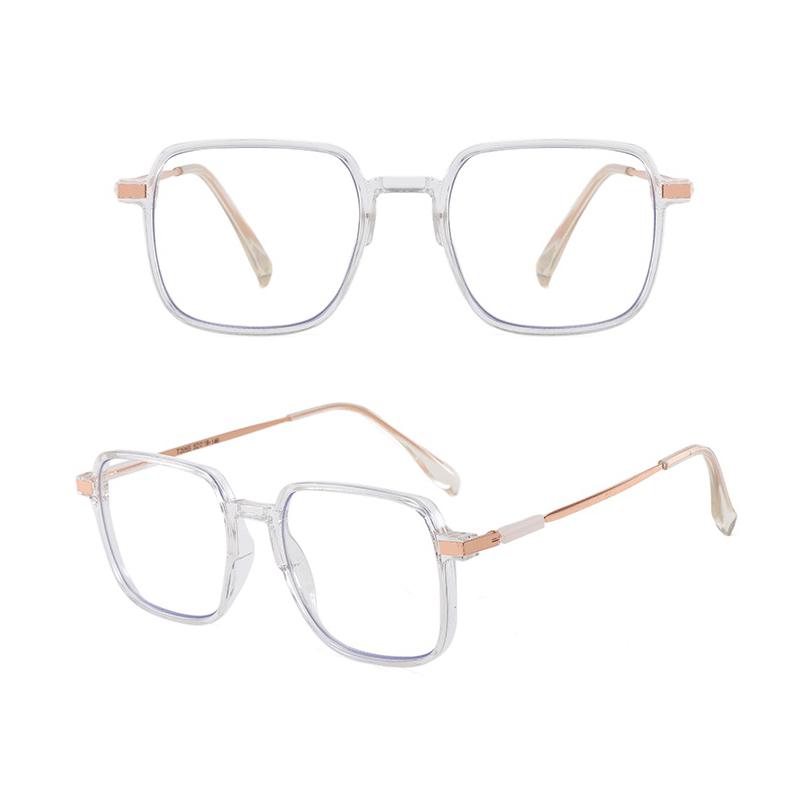 Photochromic Anti Radiation large frame Glasses Shades Transition Eyeglasses Korean Replaceable Lens women resistant Glare flat mirrors Eyewear
