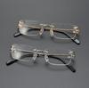 CT0344O Unisex Rimless Stylish Pure Titanium Myopia Eyeglass Frame