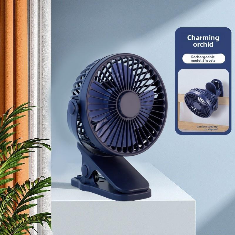 Usb Quiet Portable Desktop Fan With Clip Mount For Room Outdoors Activities Use