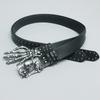 Casual Skull Belt Versatile Gothic Leather Belt Fashion Rivet Belts  Unisex