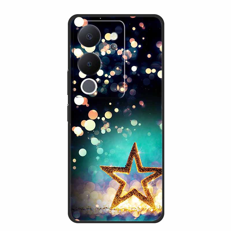 Phone Case For Vivo V30 Lite 5G Back Cover Case Shockproof Black Silicone Soft Funda For Vivo V30 Lite Case V 30 Lite Coque Capa