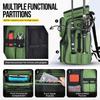Rucsac de pescuit multifuncțional – Capacitate mare 36-55L, geantă de depozitare camuflaj impermeabilă 900D cu suport pentru undiță