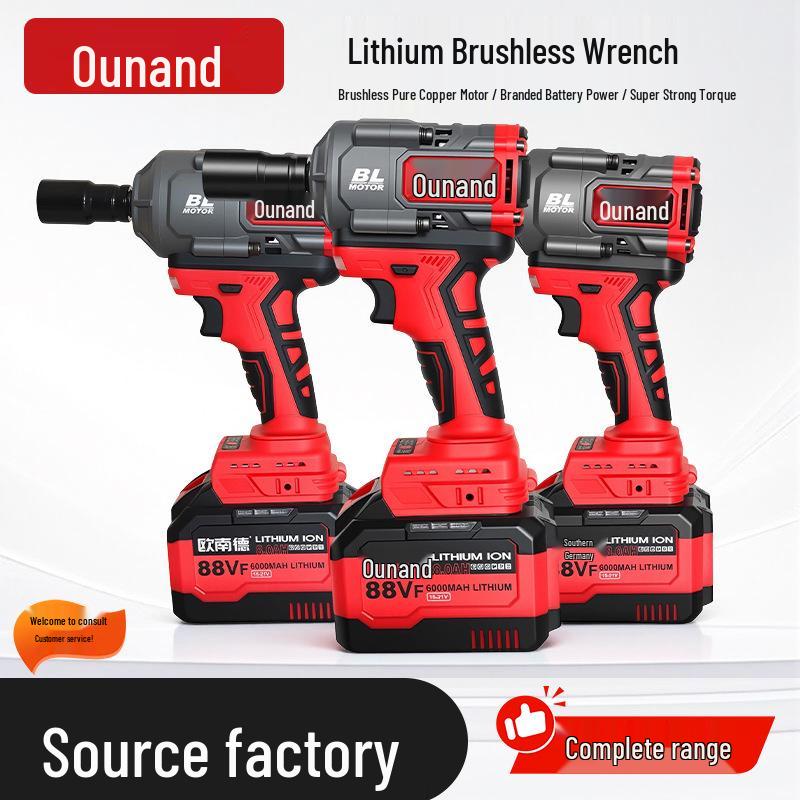 

High Torque Brushless Electric Impact Wrench with Charging Lithium Battery for Automotive and Woodworking Tasks 650N Bare Tool