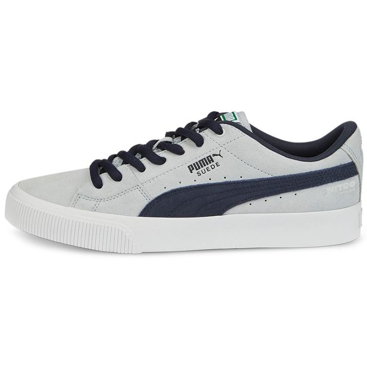 PUMA Suede Skate Nitro Platinum Grey Parisian Night Men s 386082-01 EU 38.5