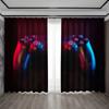 2PC Curtain Game Console With Handle With Pole Pocket Curtains, Suitable For Kitchens, Cafes, Living Rooms, Balconies, Gardens