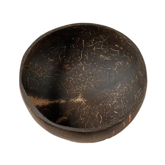 Coconut Bowl with Wood Spoon Natural Dinnerware Handmade Food Safe Bowl for Oatmeal