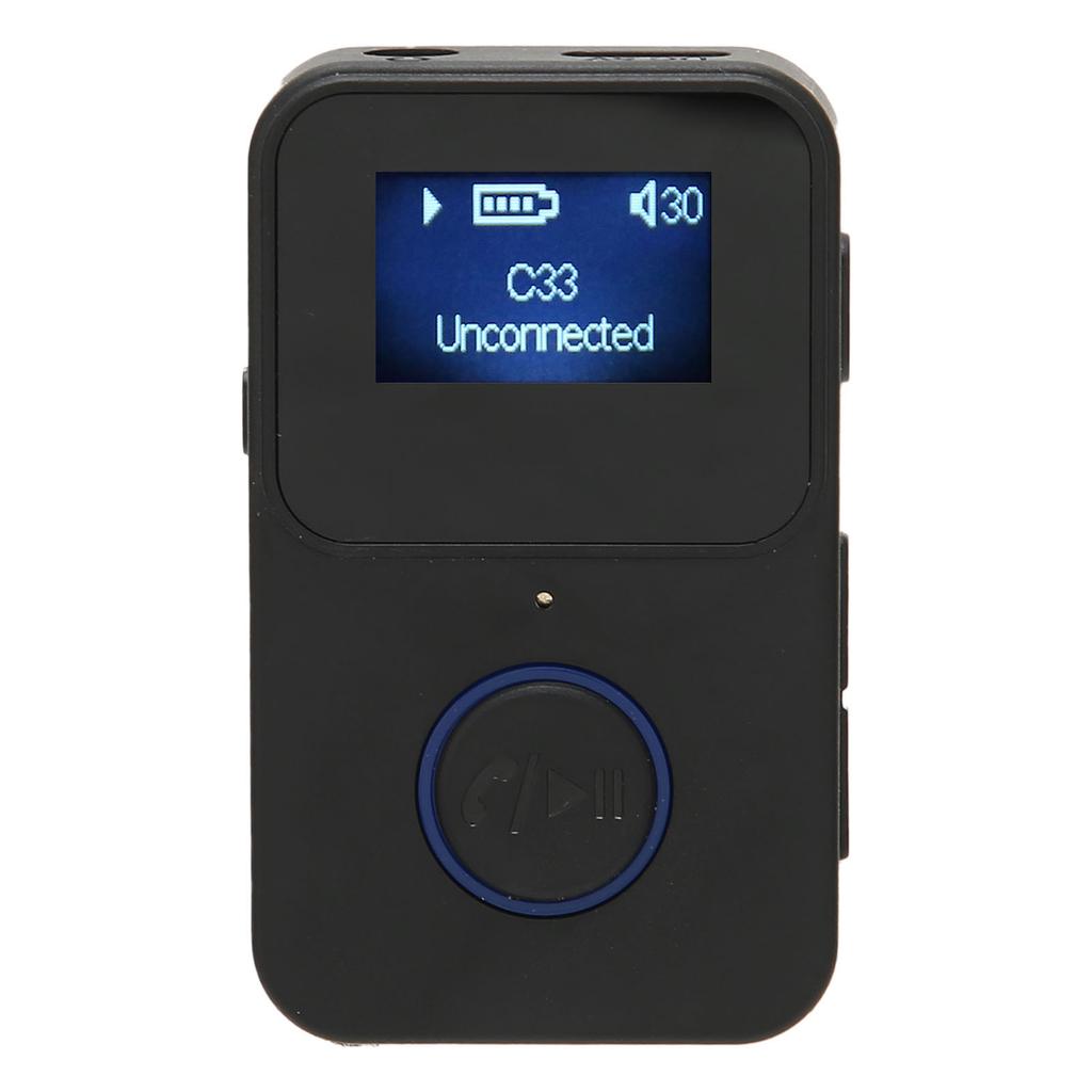 C33 BT 5.0 2 in 1 Audio Adapter Dual Signal Wireless Audio Adapter with LCD Display