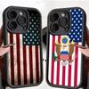 Чохол для телефону U-United Прапор США для iPhone 17 16e 16 15 14 13 12 11 Air Pro Max Mini XR XS X 7 8 6 Plus М'яка задня кришка з ТПУ