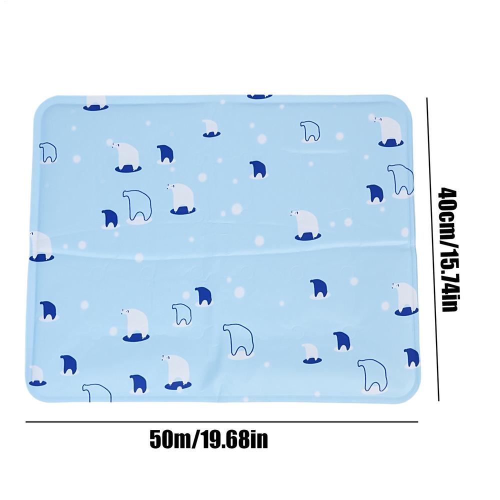 Cooling Pet Mat Breathable Washable Summer Pad Dog Cat Self Cool Blanket for Kennel Crate and Bed Sleeping Dog Cooling Pad