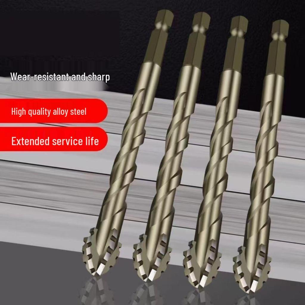 Diamond Drill Bit for Porcelain, Tile, Stone, Glass, and Concrete - High Hardness, Sharp Triangular Design for Efficient Drilling
