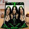 1PC Bi-llie music Artwork Flannel Blanket Gift, Suitable for Both Men And Women, Soft Ideal for Beds And Sofa, Birthday Or Christmas Gift