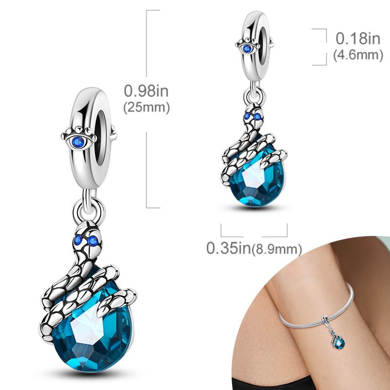 New 925 Silver Charms Bead Safety Chain Bead Fit Original Charms Bracelet Pendant Fine DIY Birthday Jewelry For Women