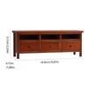 Miniature Wood TV Cabinet With Functional Drawer Doll House Living Room Scene Display Accessory Craft Model Furniture