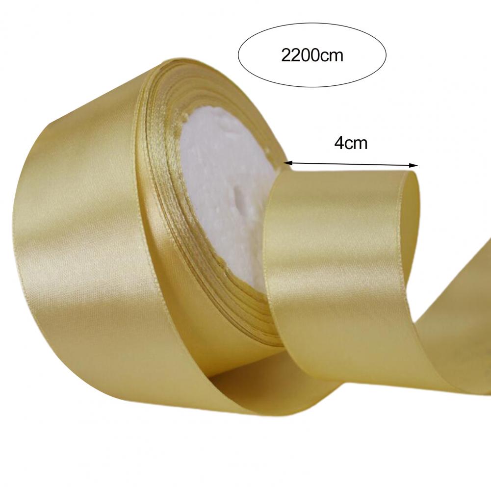 Wedding Ribbon 4cm Wide Ribbon Elegant Satin Ribbon Roll for Wedding Bouquets Gift Wrapping Home Decor 22m X 4cm Wide for Bow