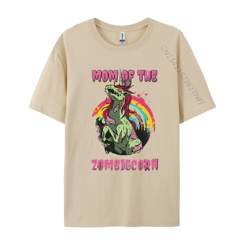 Funny Design Mom Of The Zombiecorn Creepy Unicorn Tshirts Printing Tshirts Faddish Cotton Unisex Tops Shirt