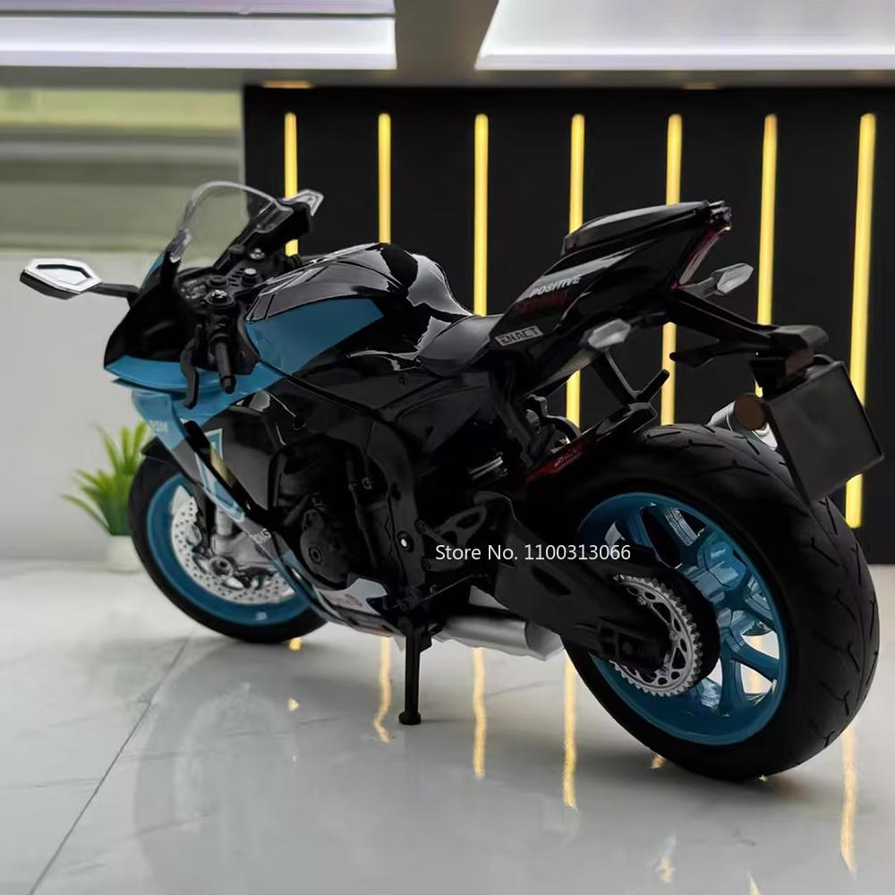 1:9 R1M SUZUKI GSX-1000R Motorcycles Toys Alloy Cars Models Rubber Tires Miniature Vehicle Light Motorcycles Kids' Edutainment