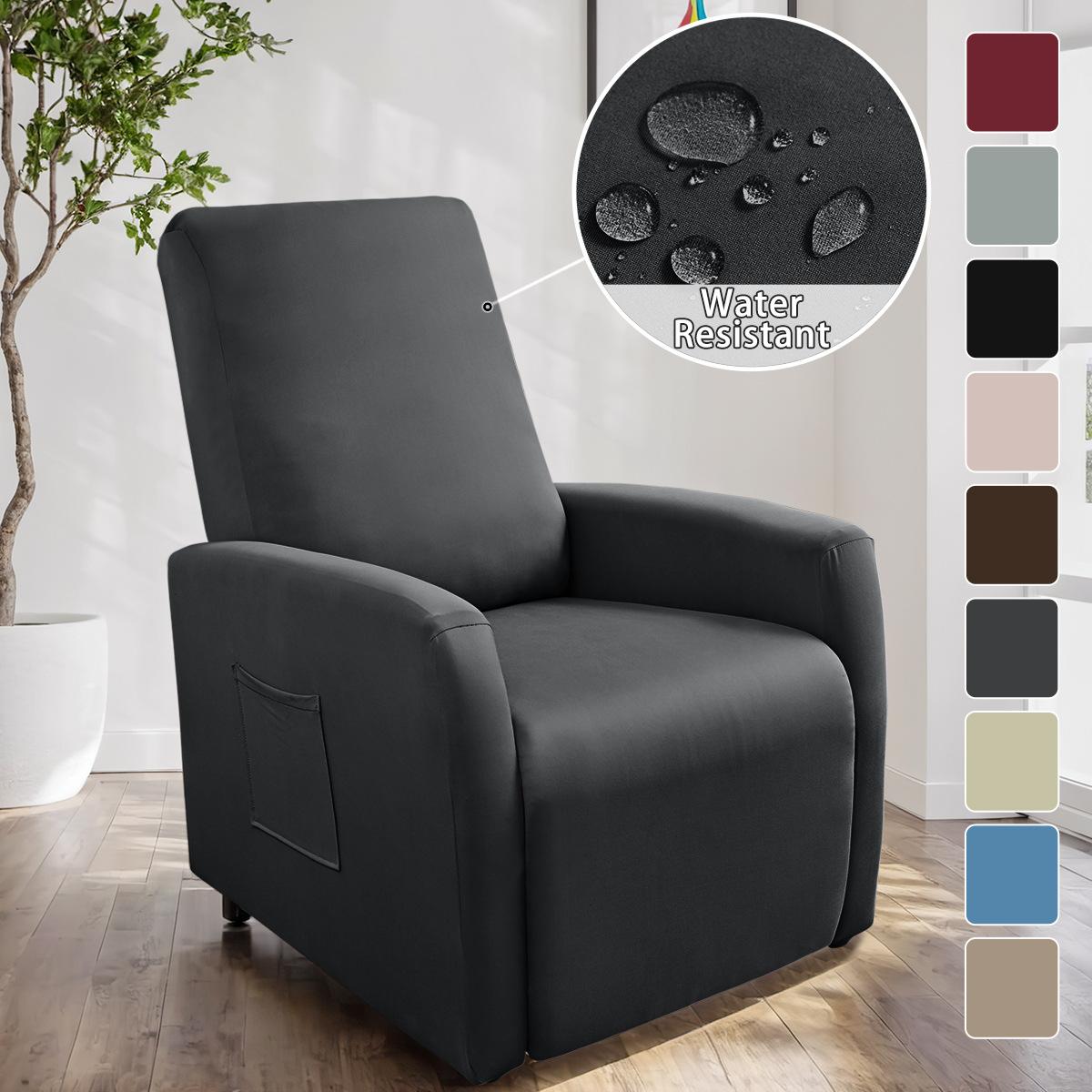 Exquisite waterproof shredded milk small Chivas sofa cover elastic solid color Chivas electric sofa cover recliner cover average size