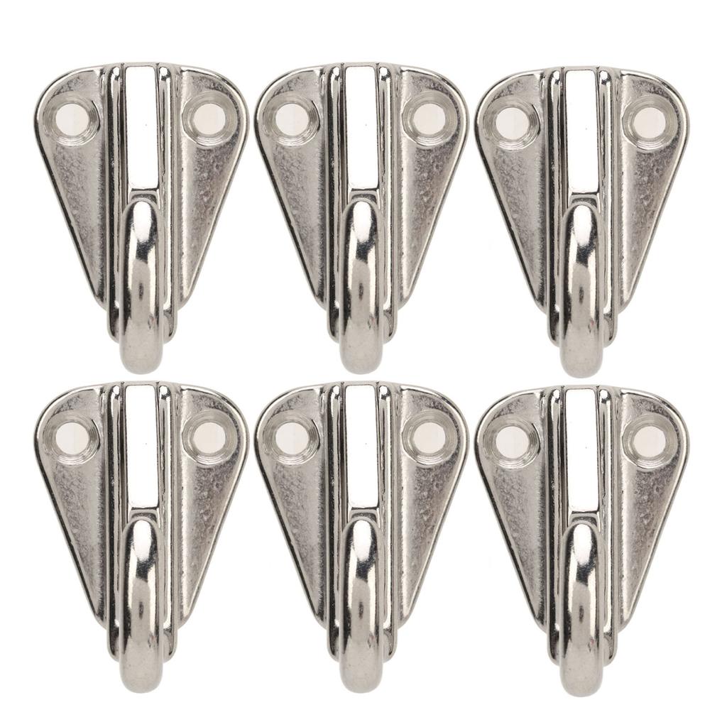 6Pcs Fender Hook Stainless Steel Heavy Duty Spring Buckle Type Fender Hanger for Home Marine Engineering