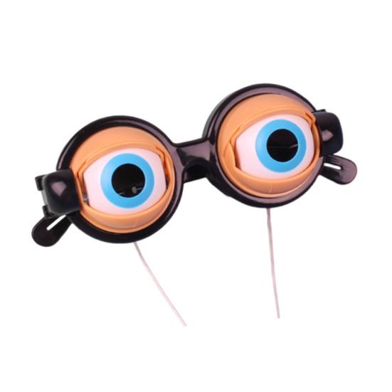 Crazy Eyes Googly Glasses Toy Winking Glasses with Pull-String Blinking Action Fun Novelty Prop for Kids Party Stage Performance