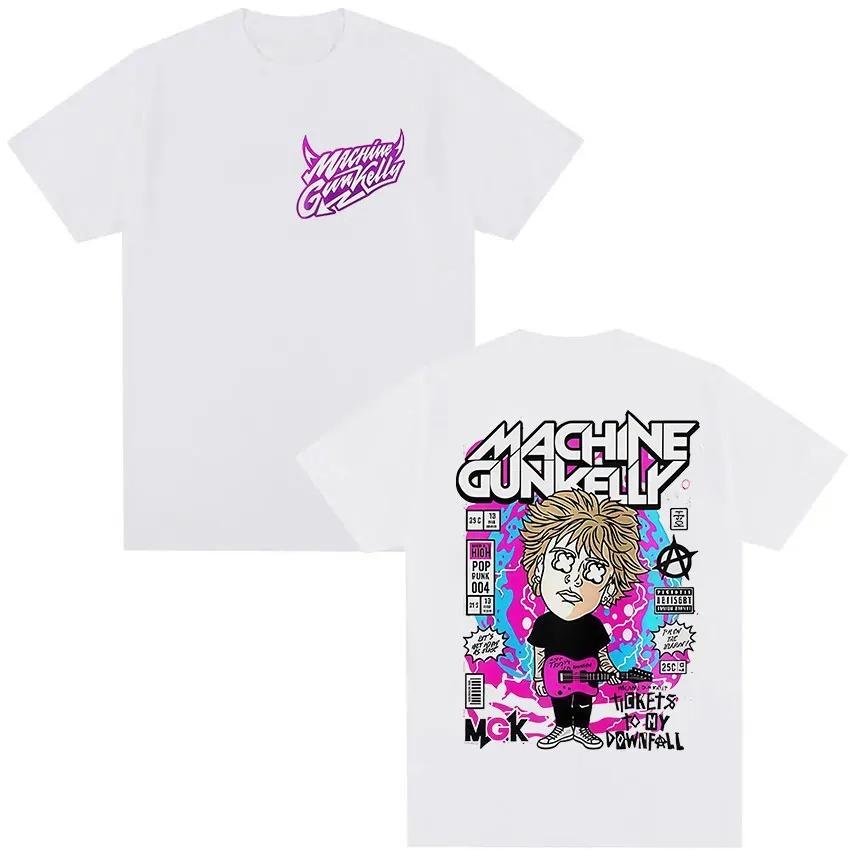Rock Rap Machine Gun Kelly 2026 Tour Graphic TShirt Unisexs Vintage HighQuality Fashion TShirt Casual Loose Cotton TShirt
