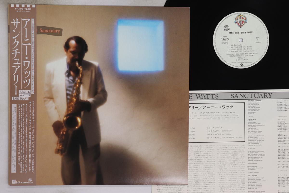 

LP Record ERNIE WATTS Sanctuary P13378 WARNER BROS. 4986 Japan Obi Jazz Used