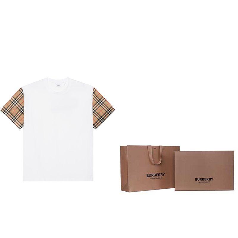 Final Sale Vintage Check-sleeve T-shirt 80427161