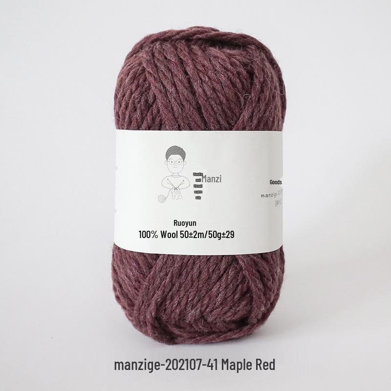 100% reine Wolle Grobgarn zum Handstricken von Mänteln, Schals und Pullovern - 5 mm dick
