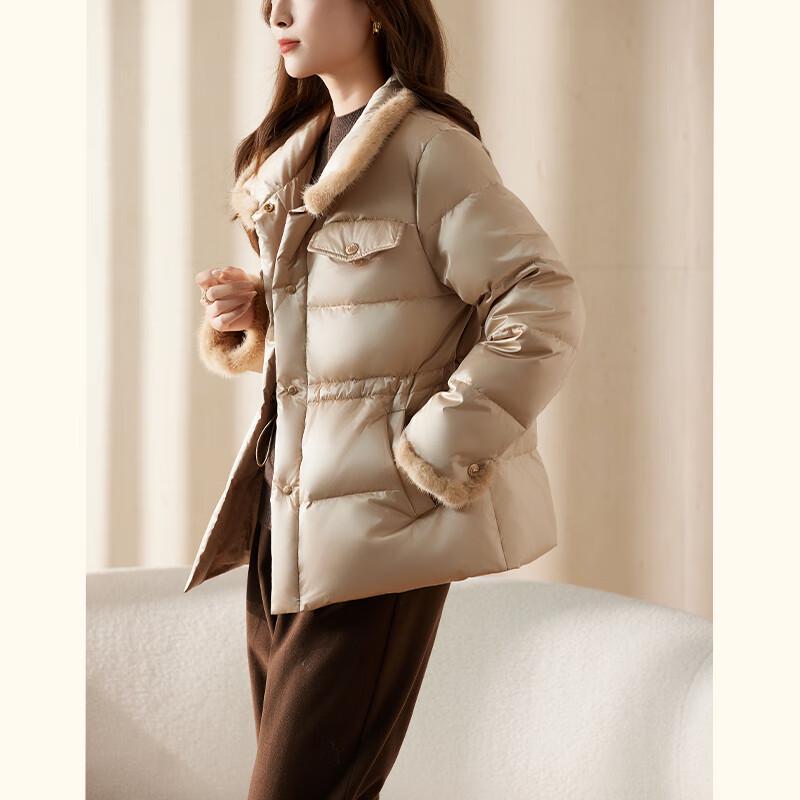 JIANHU Women's White Duck Down Winter Jacket