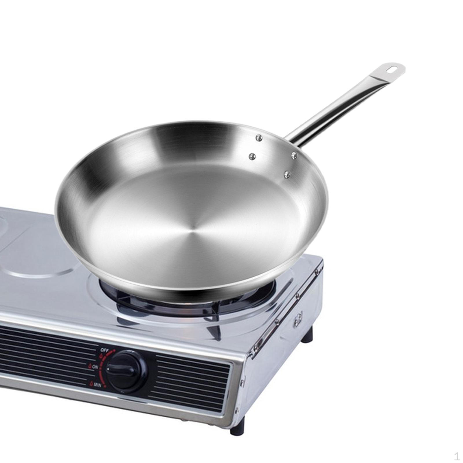 Антипригарная сковорода-сотейник из нержавеющей стали, круглая, для омлета, легко моется, для 20cm