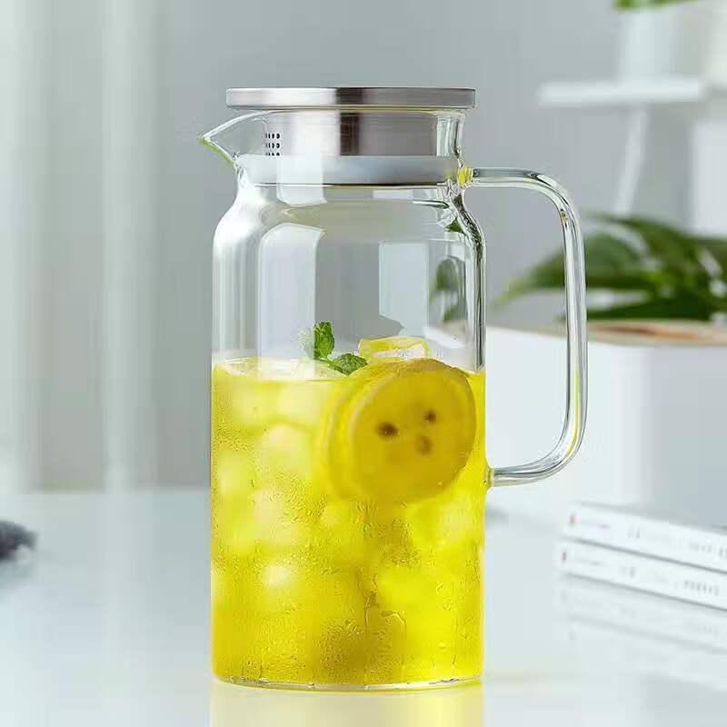 High Borosilicate Glass Tea Infuser Pitcher 1.6L