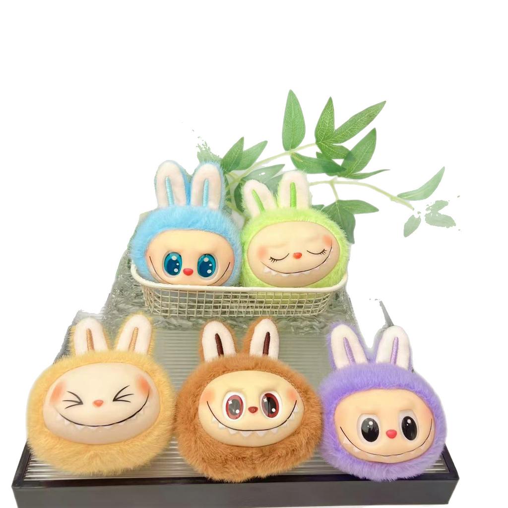 Cute Cute Vinyl Head Pendant Plush Toy Doll Cartoon Bag Pendant Keychain Doll