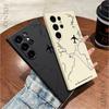 Temu hot-selling aircraft route Samsung S24FE silicone mobile phone case S23 + protective case S25ULTRA Extreme Edition