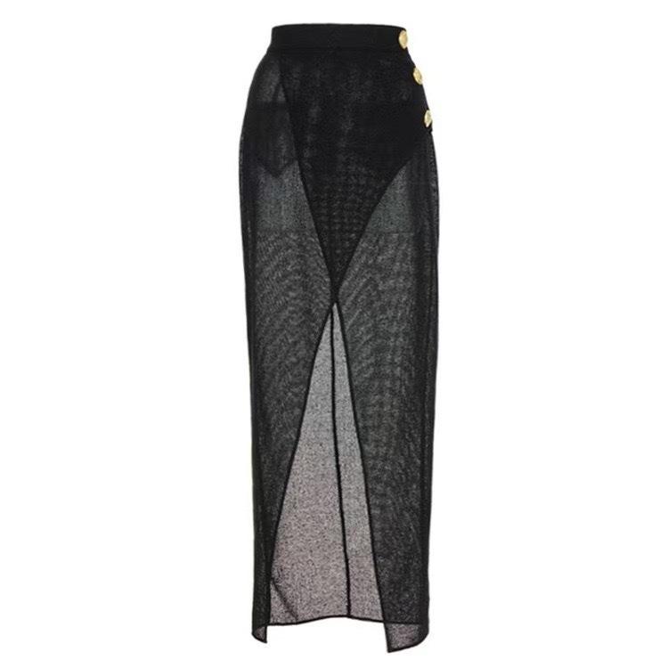 Costum de baie bikini întreg patchwork cu fustă pentru femei 2025, culoare uni