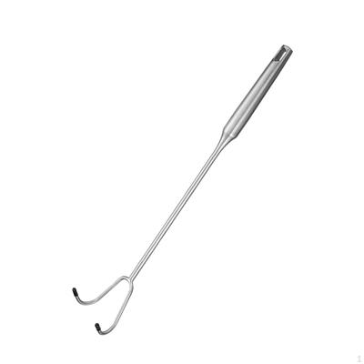 Stainless Steel BBQ Grill Hook for Meat Flipping
