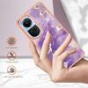 For Oppo Reno10 5G (Global) TPU Case with IMD Marble Pattern Electroplated Back Cover